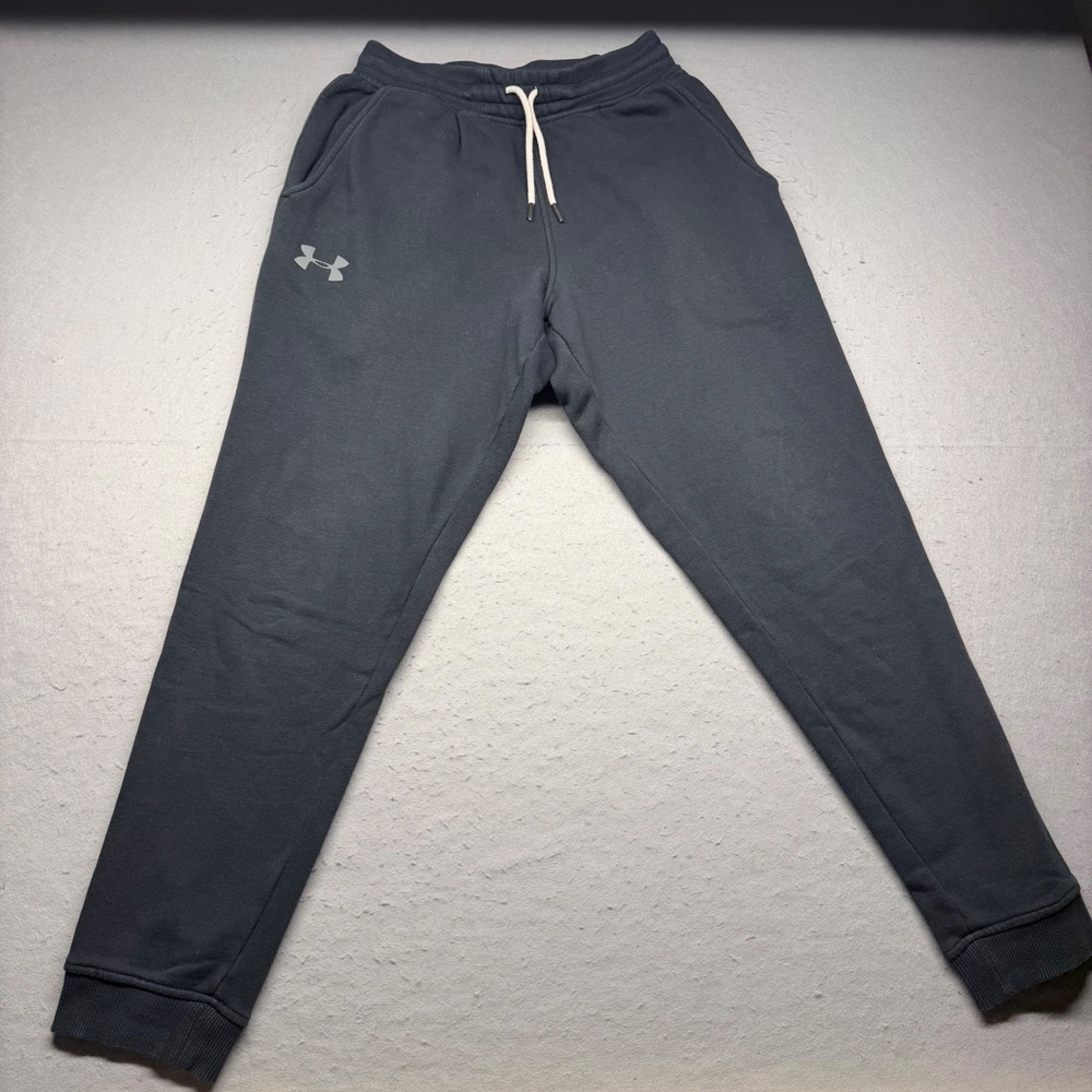 Under Armour Sweatpants Mens Medium Black ColdGear Loose Fit Joggers Cuffed